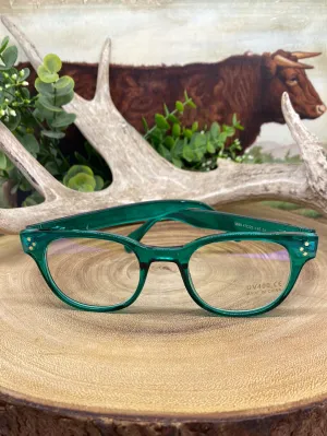 Color Pop Blue Light Glasses - Teal