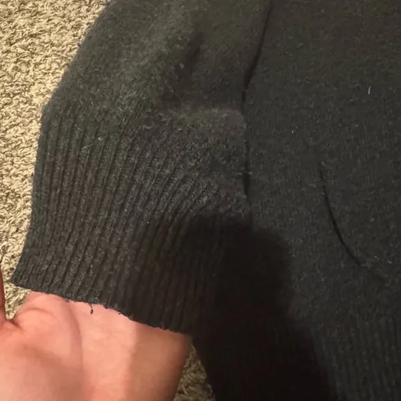 Cozy Basic KnoBlack Turtleneck Sweater