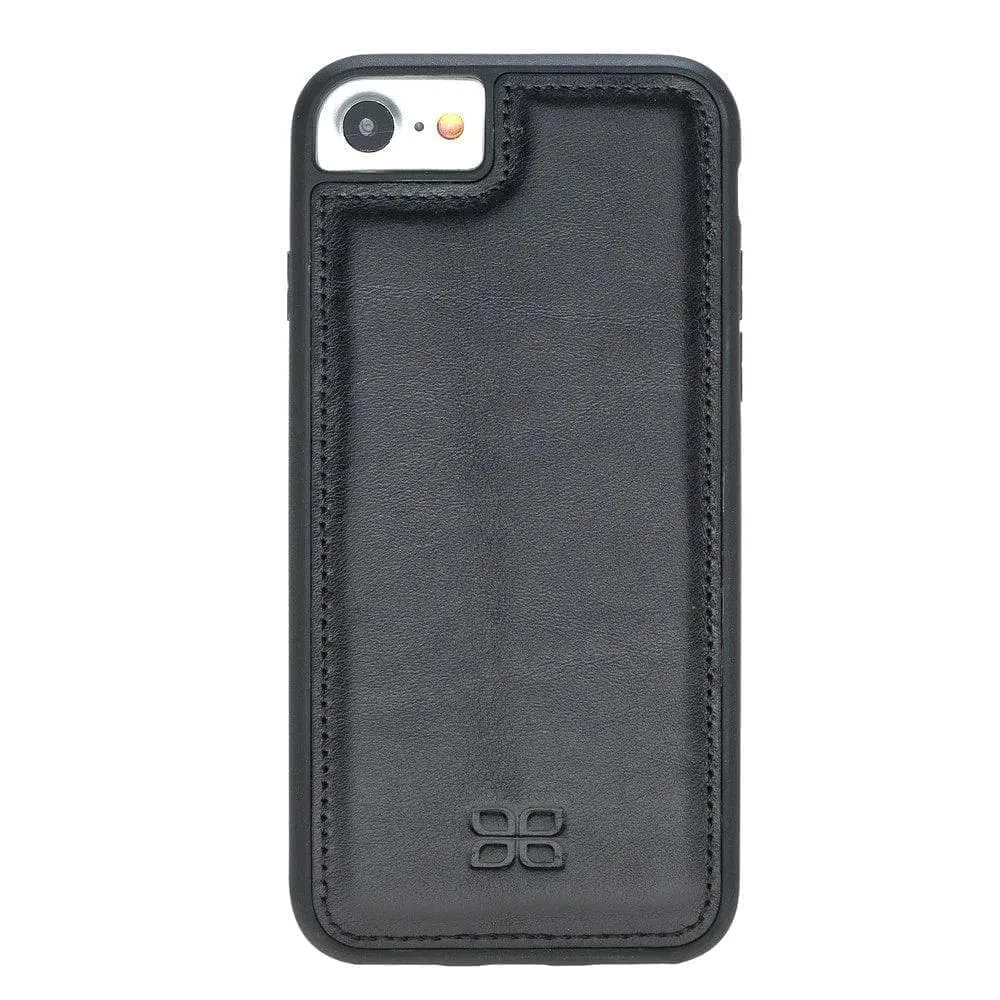 Flexible Genuine Leather Back Cover for Apple iPhone SE Series