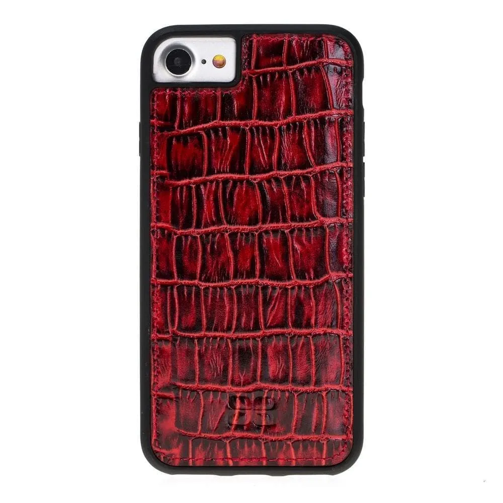 Flexible Genuine Leather Back Cover for Apple iPhone SE Series