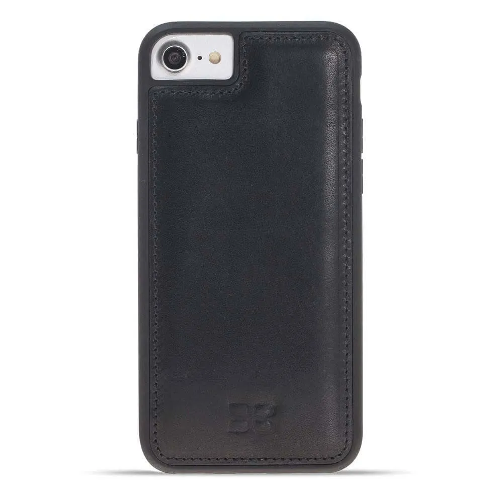Flexible Genuine Leather Back Cover for Apple iPhone SE Series