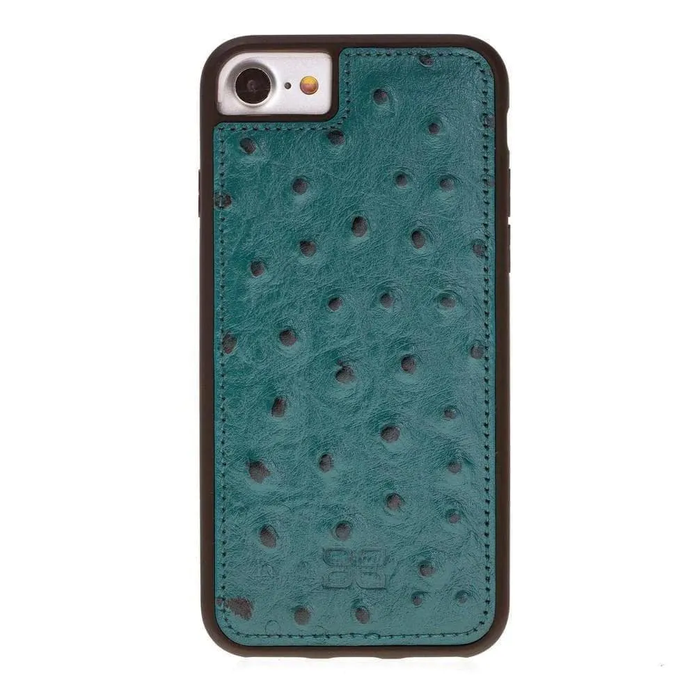 Flexible Genuine Leather Back Cover for Apple iPhone SE Series