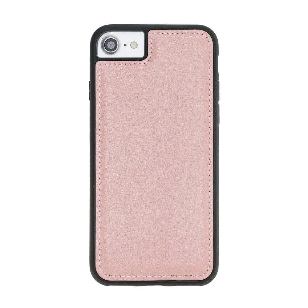 Flexible Genuine Leather Back Cover for Apple iPhone SE Series