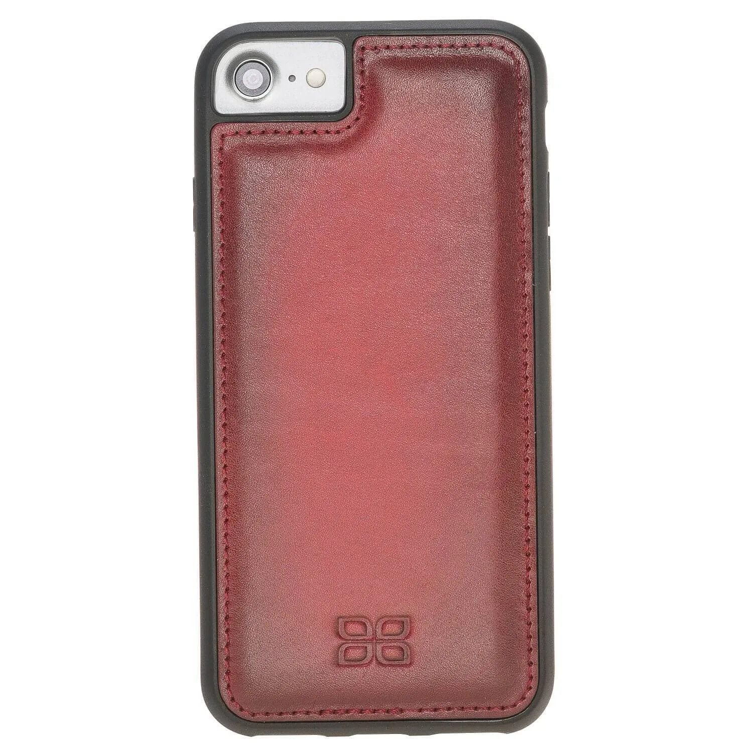 Flexible Genuine Leather Back Cover for Apple iPhone SE Series