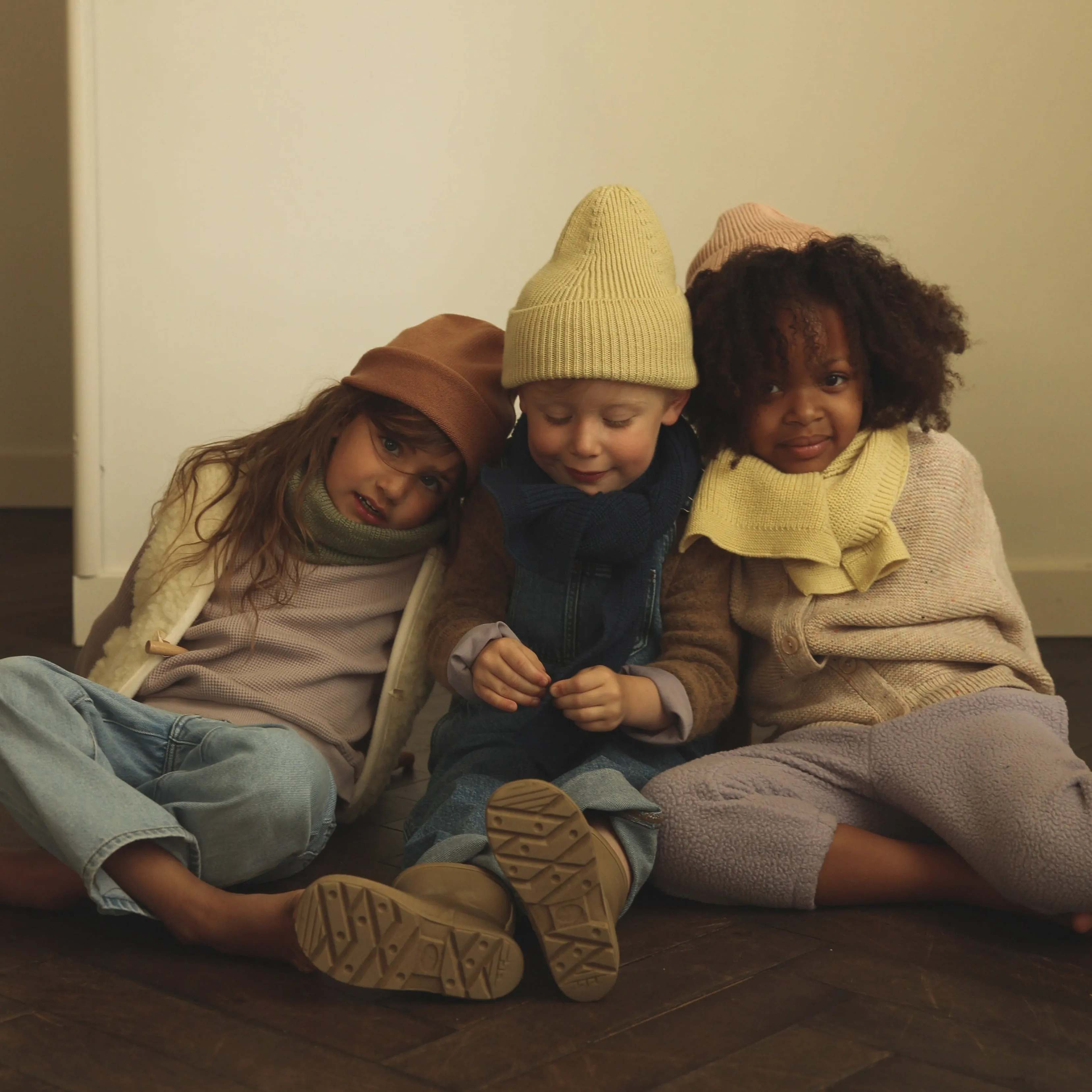 Fonzie Merino Wool Beanie (Light Yellow)