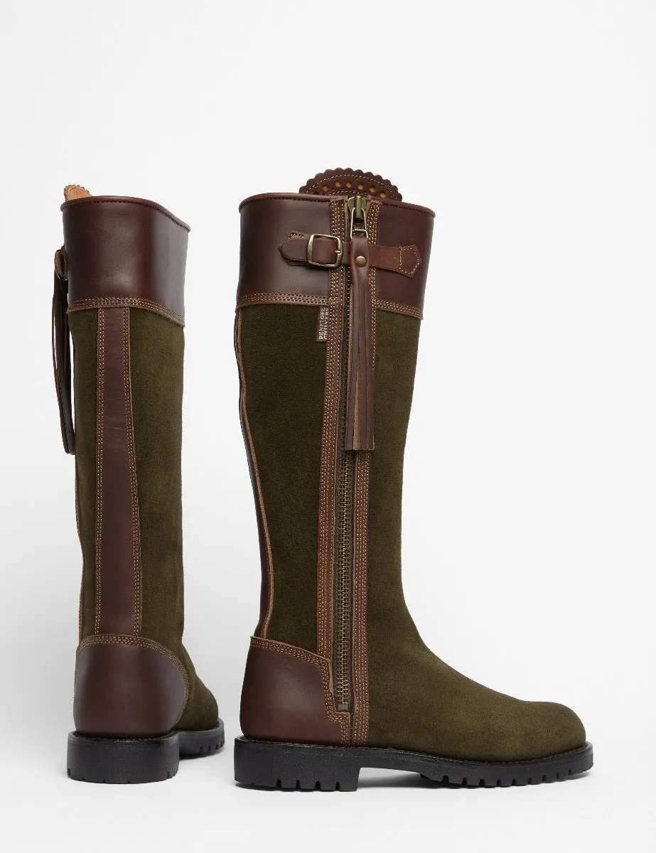 Inclement Long Tassel Boot - Seaweed/Conker
