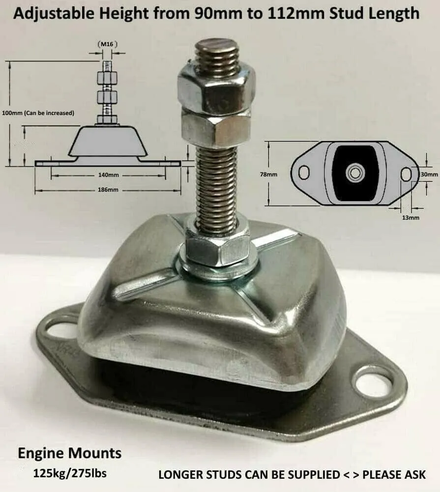 Marine Flexible Engine Mounts 55kg to 300kg