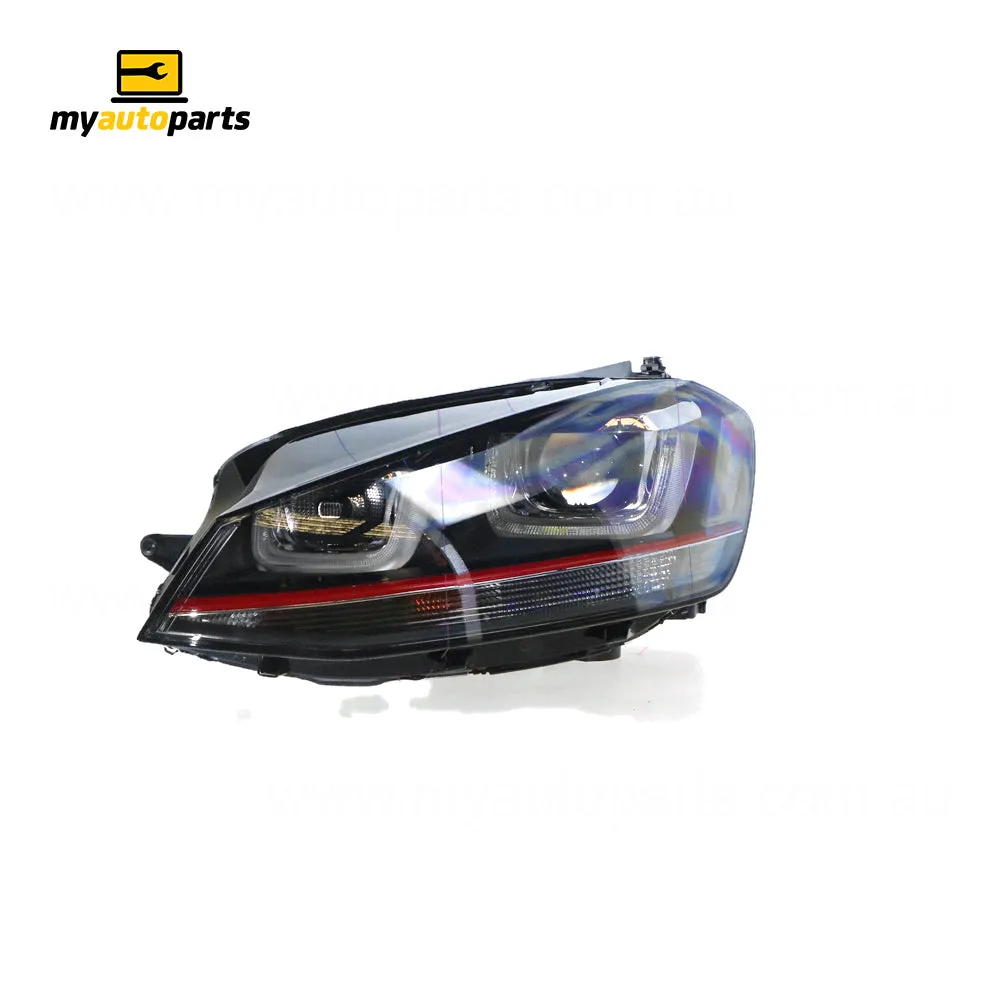 Xenon Head Lamp Passenger Side Genuine Suits Volkswagen Golf GTi Performance MK 7 10/2013 to 7/2017